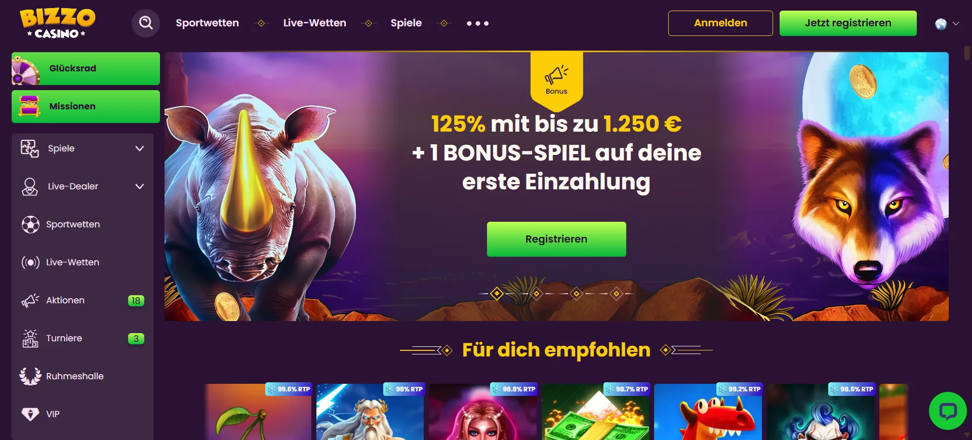  Casino Screen
