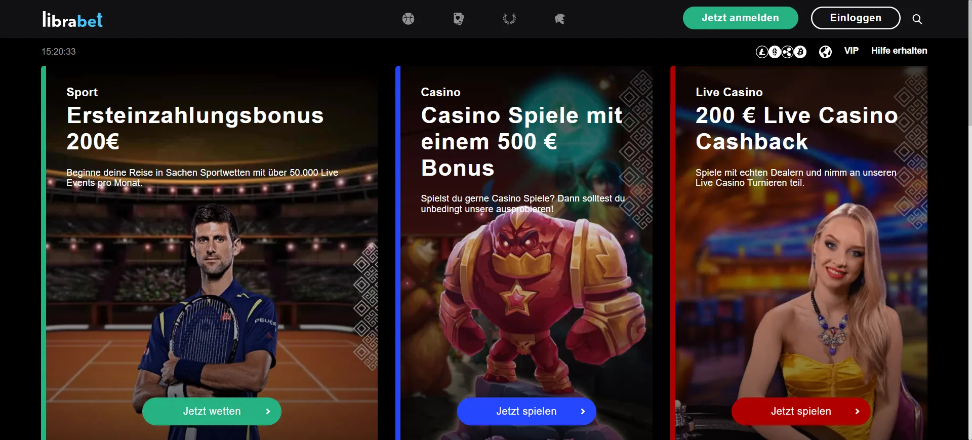  Casino Screen
